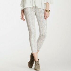 Free People Rotary Geo Stripe Cropped Pants
